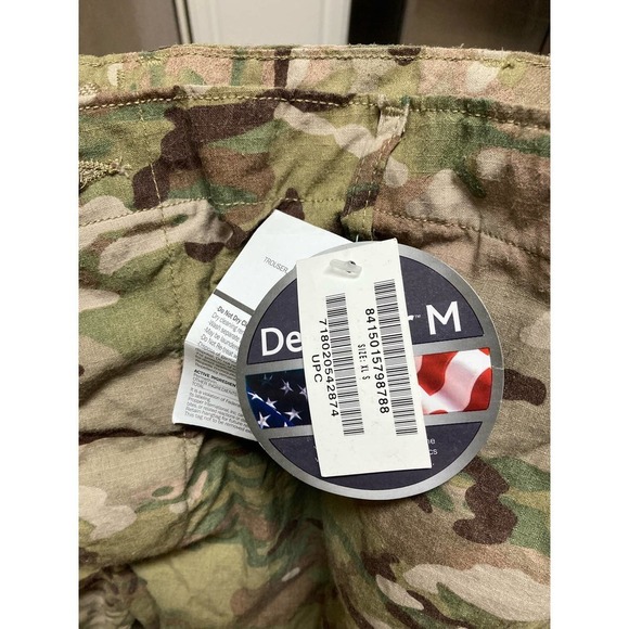 Defender M Army Pants Size XL-Short Green Camouflage Flame Resistant - Picture 2 of 4